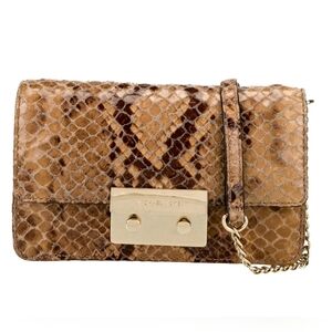 MICHAEL MICHAEL KORS Python Print Leather Crossbody / Clutch